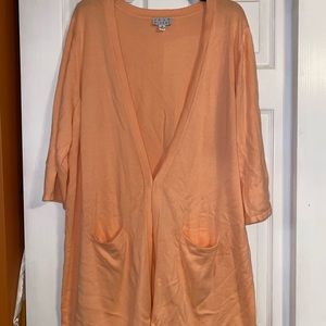 Joan Rivers Cardigan 3/4 Sleeve w/ clasp & pockets